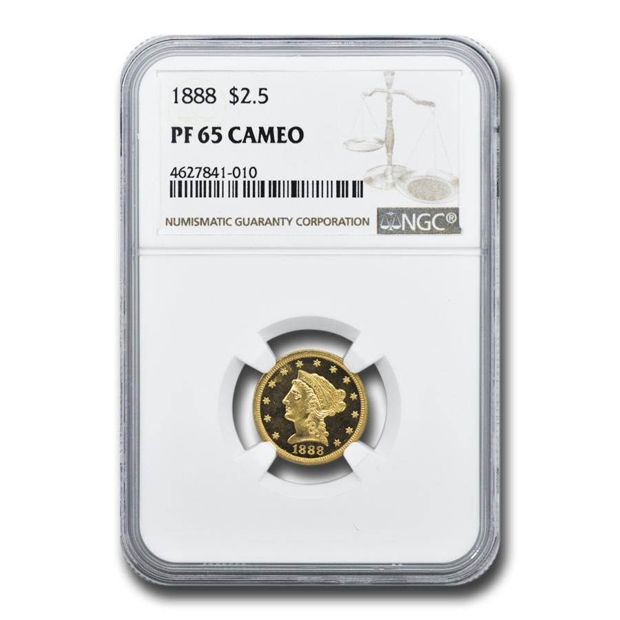 Buy 1888 $2.50 Liberty Gold Quarter Eagle PF-65 Cameo NGC