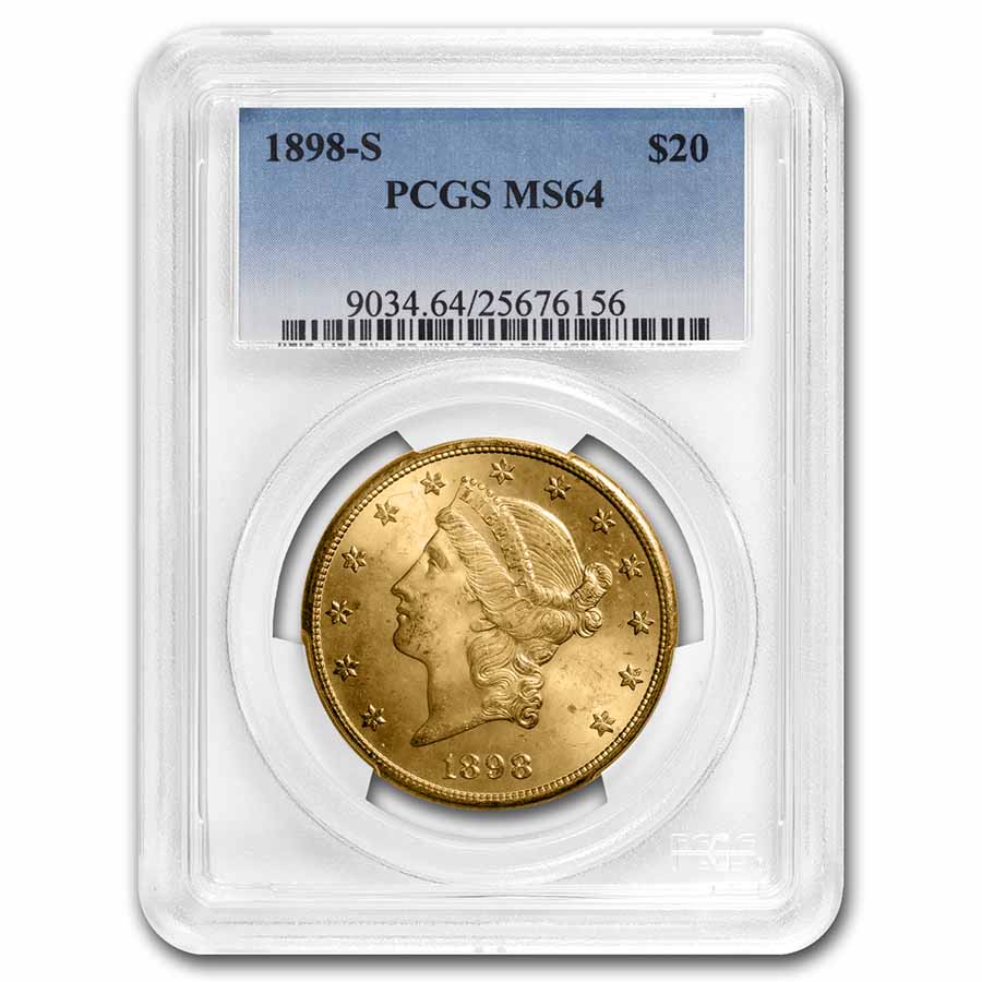 Buy 1898-S $20 Liberty Gold Double Eagle MS-64 PCGS