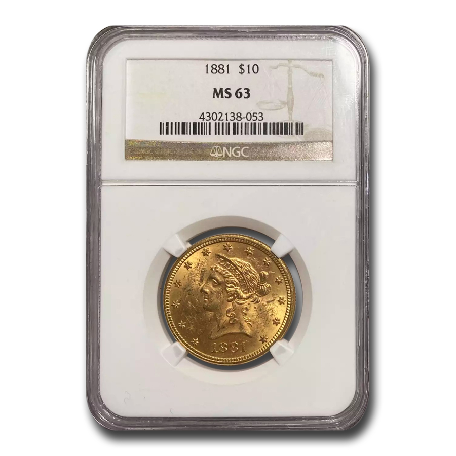 Buy 1881 $10 Liberty Gold Eagle MS-63 NGC