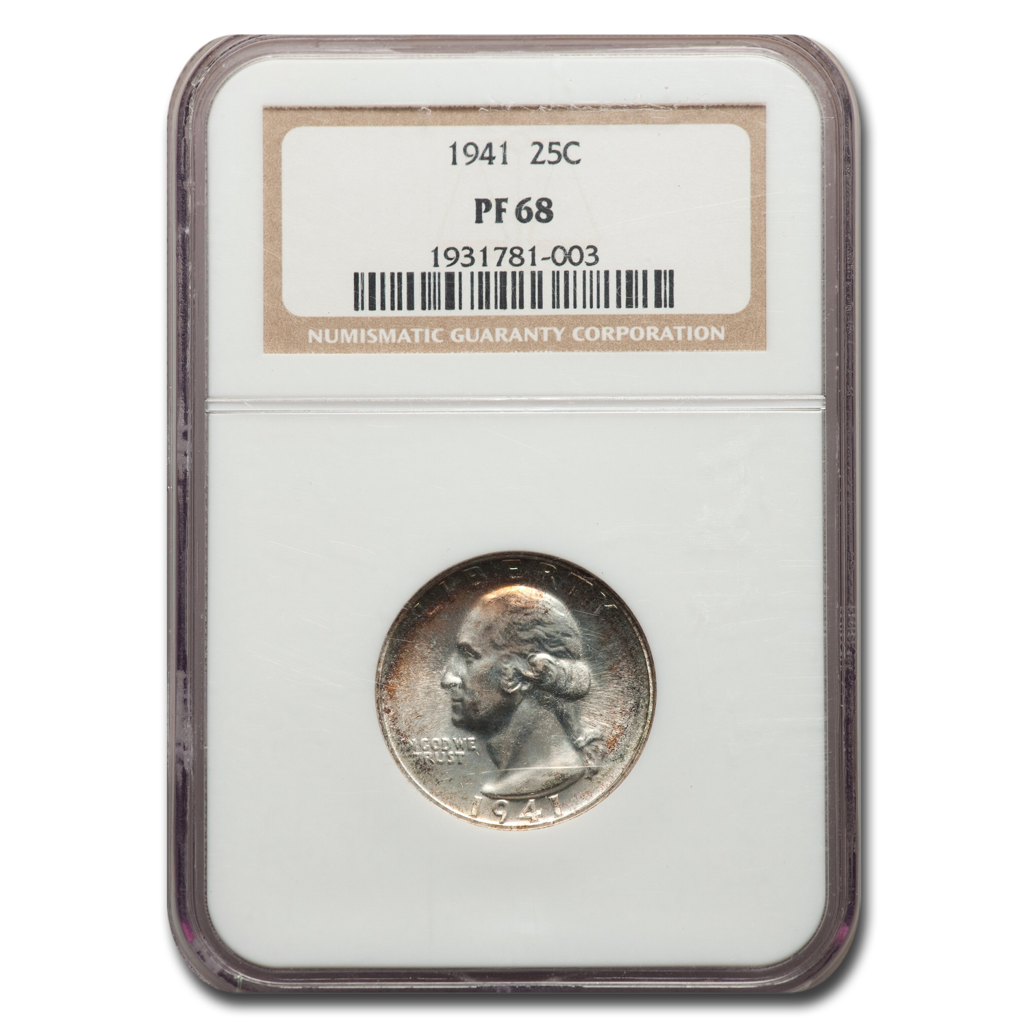 Buy 1941 Washington Quarter PF-68 NGC