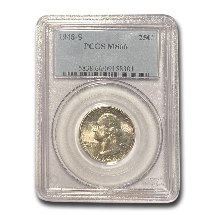 Buy 1948-S Washington Quarter MS-66 PCGS