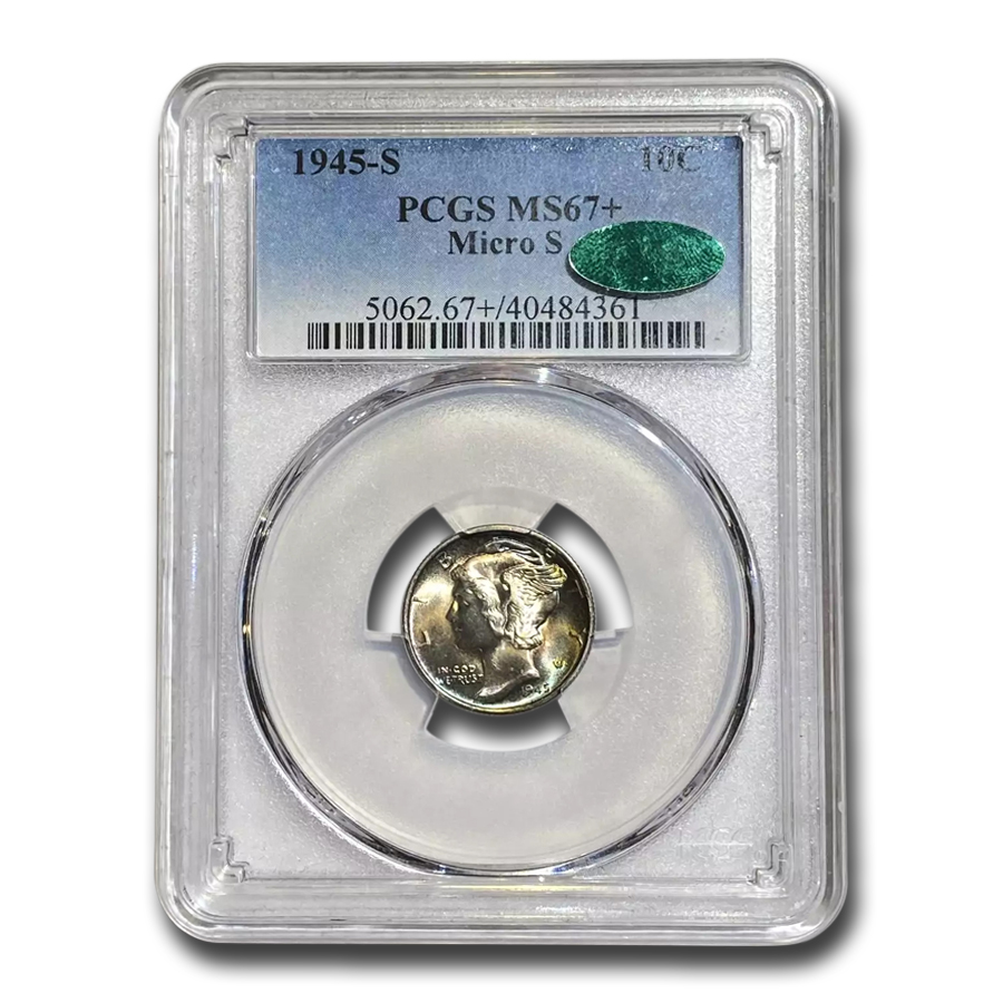 Buy 1945-S Mercury Dime MS-67+ PCGS CAC (Micro S)