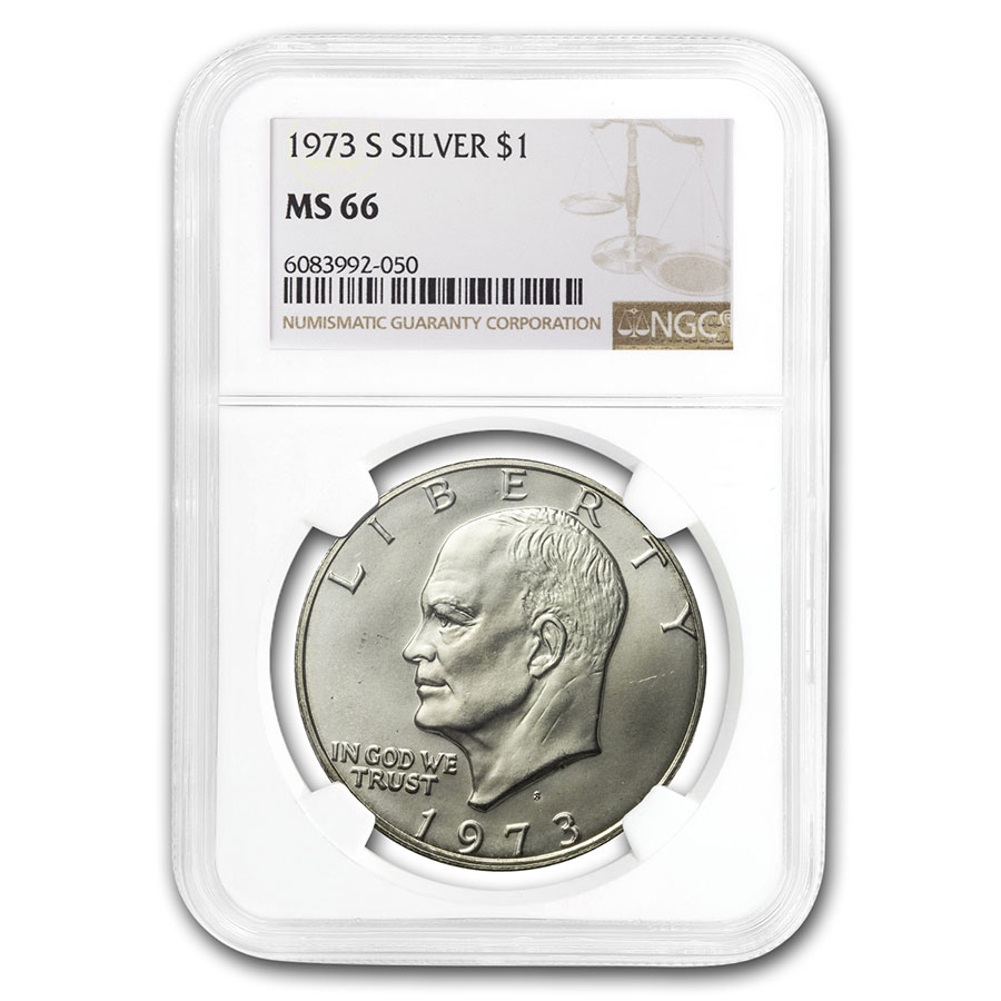 Buy 1973-S Silver Eisenhower Dollar MS-66 NGC