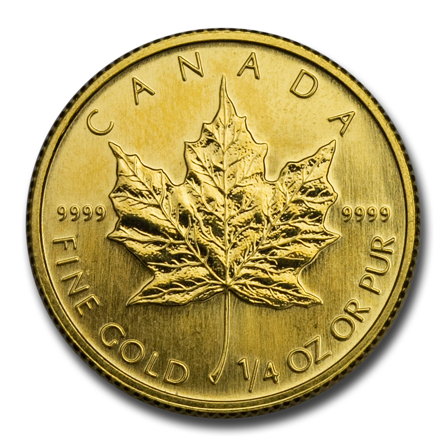 Buy 1991 Canada 1/4 oz Gold Maple Leaf BU