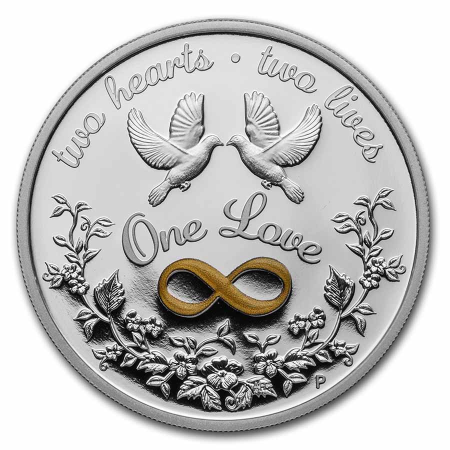 Buy 2021 Australia 1 oz Silver One Love Proof