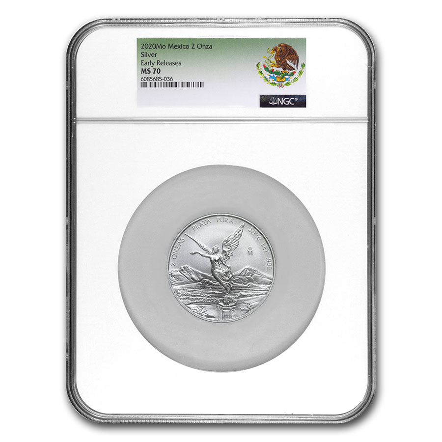 Buy 2020 Mexico 2 oz Silver Libertad MS-70 NGC (Early Release)