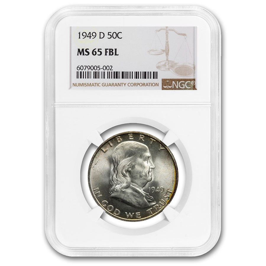 Buy 1949-D Franklin Half Dollar MS-65 NGC (FBL)