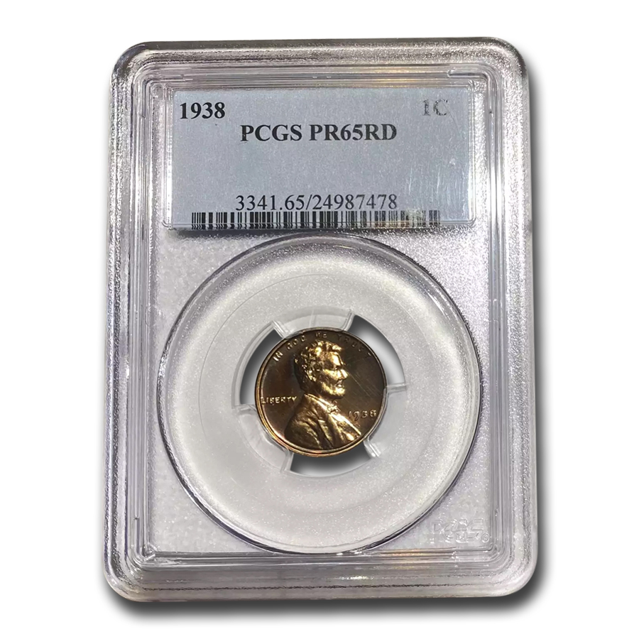 Buy 1938 Lincoln Cent PR-65 PCGS (Red)