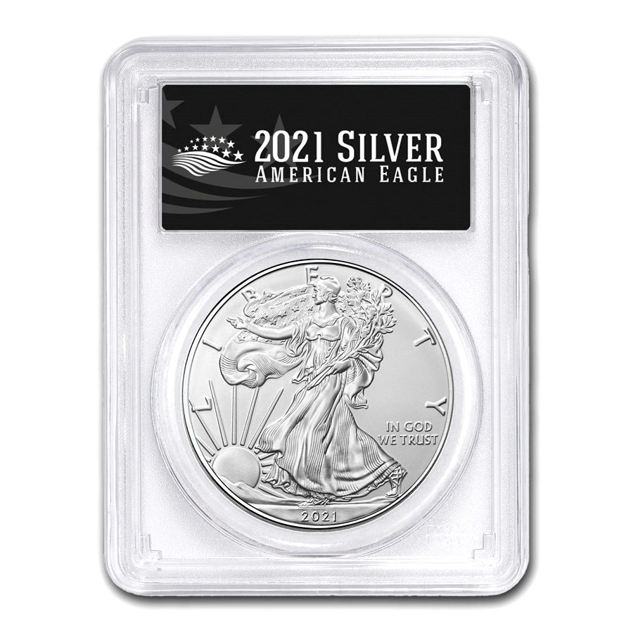 Buy 2021 (S) American Silver Eagle MS-70 PCGS (FS, Black Label)