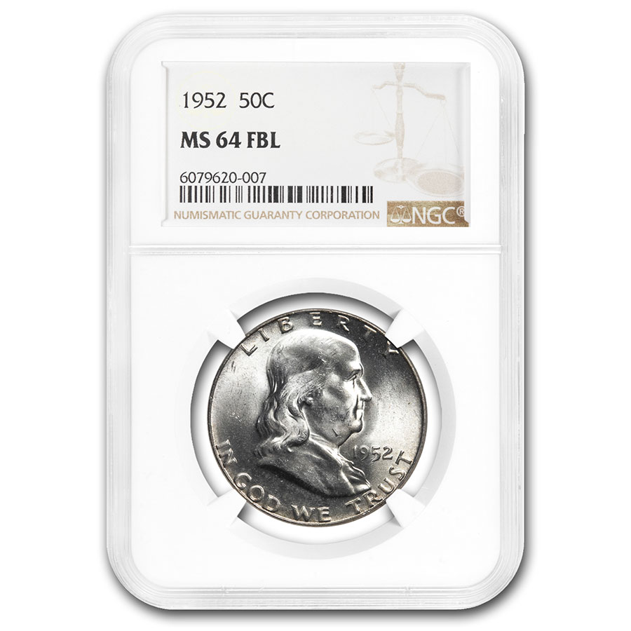 Buy 1952 Franklin Half Dollar MS-64 NGC (FBL)