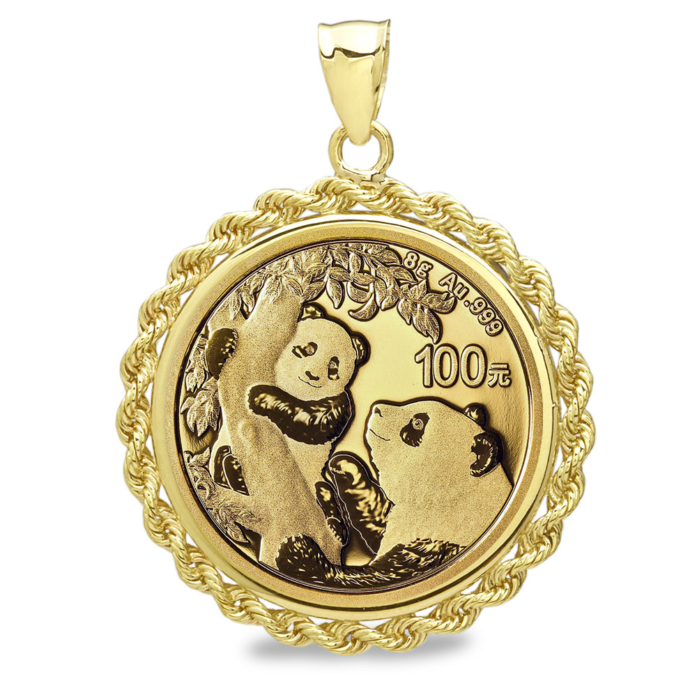 Buy 2021 8 gram Gold Panda Pendant (Rope-Screw Top Bezel)