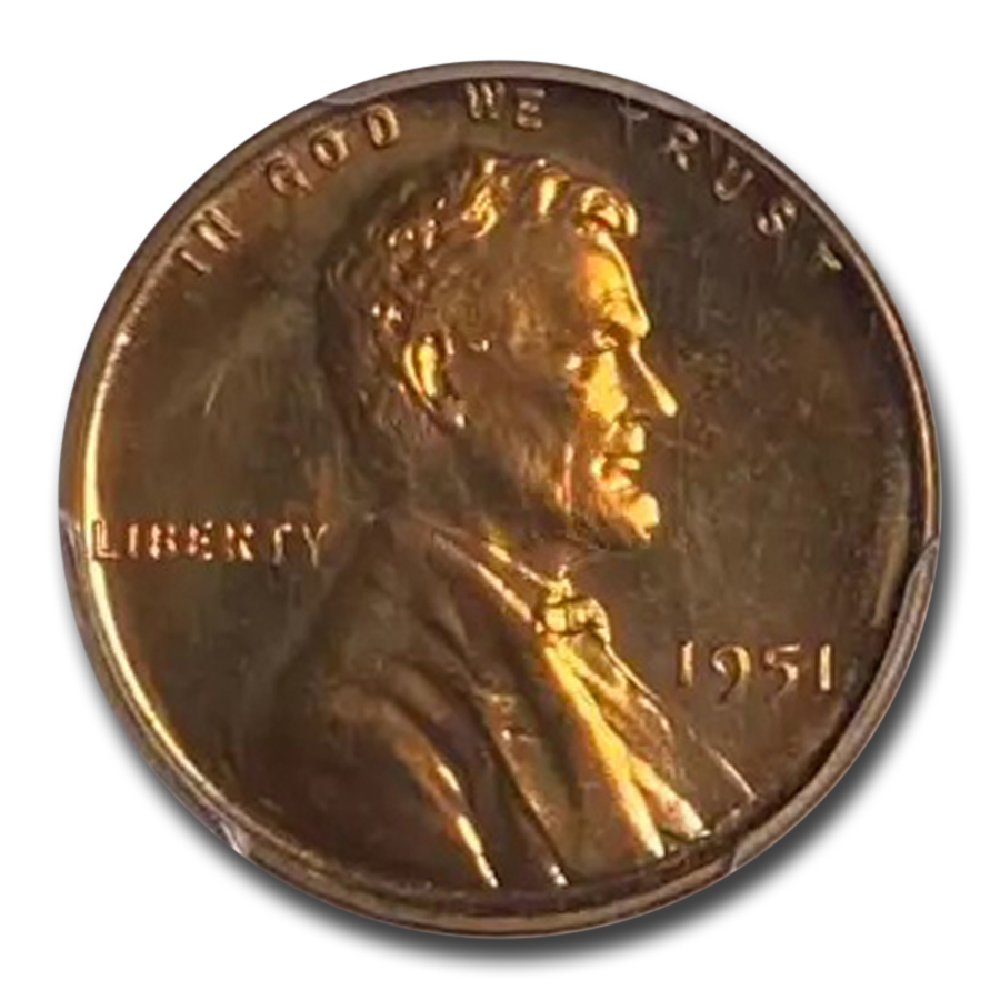 Buy 1951 Lincoln Cent PR-66 PCGS (Red) - Click Image to Close