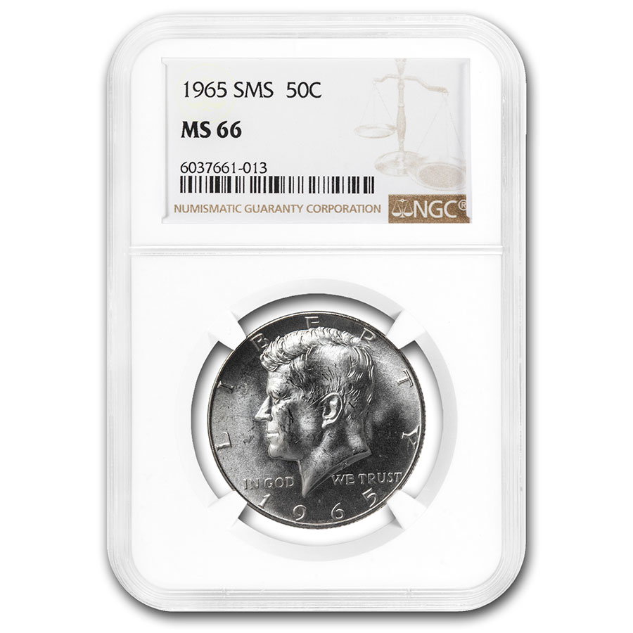 Buy 1965 Kennedy Half Dollar MS-66 NGC (SMS)