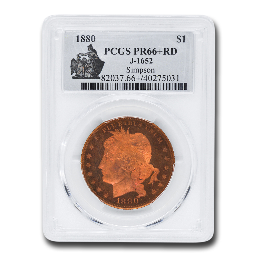 Buy 1880 Goloid Metric Pattern Dollar PR-66+ PCGS (Red, J-1652)
