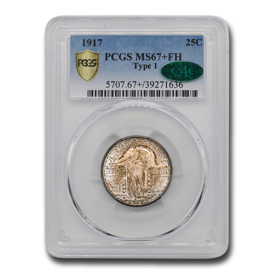 Buy 1917 Standing Liberty Quarter Type-I MS-67+ PCGS CAC (FH)