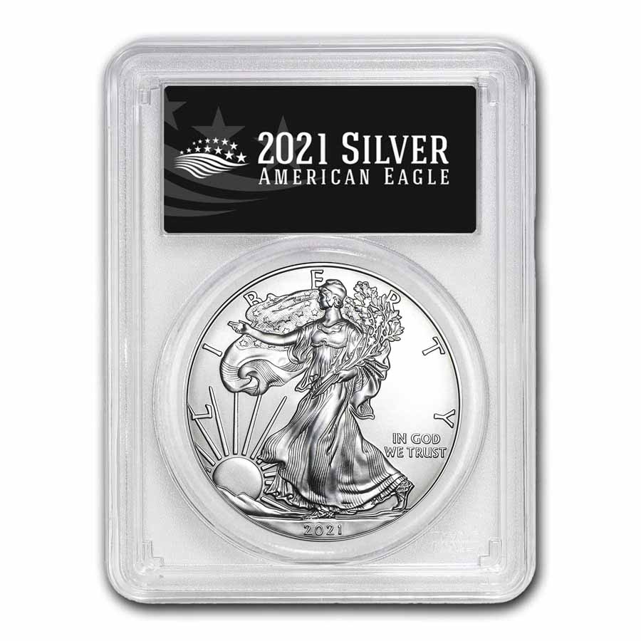 Buy 2021 (P) American Silver Eagle MS-70 PCGS (FS, Black Label)