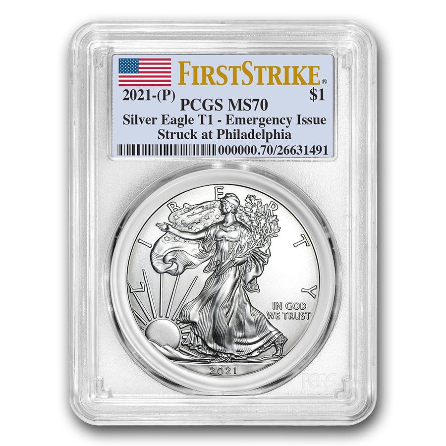 Buy 2021 (P) American Silver Eagle MS-70 PCGS (FirstStrike)