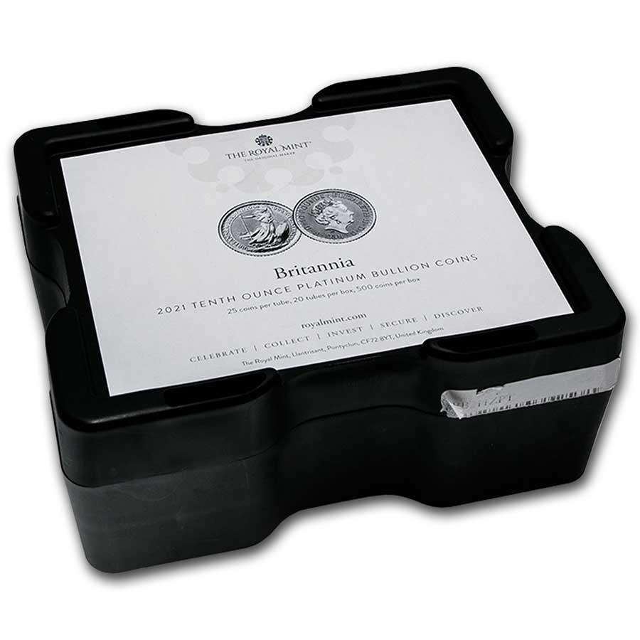 Buy 500-Coin 1/10 oz Platinum Britannia Monster Box (Empty, Black) - Click Image to Close