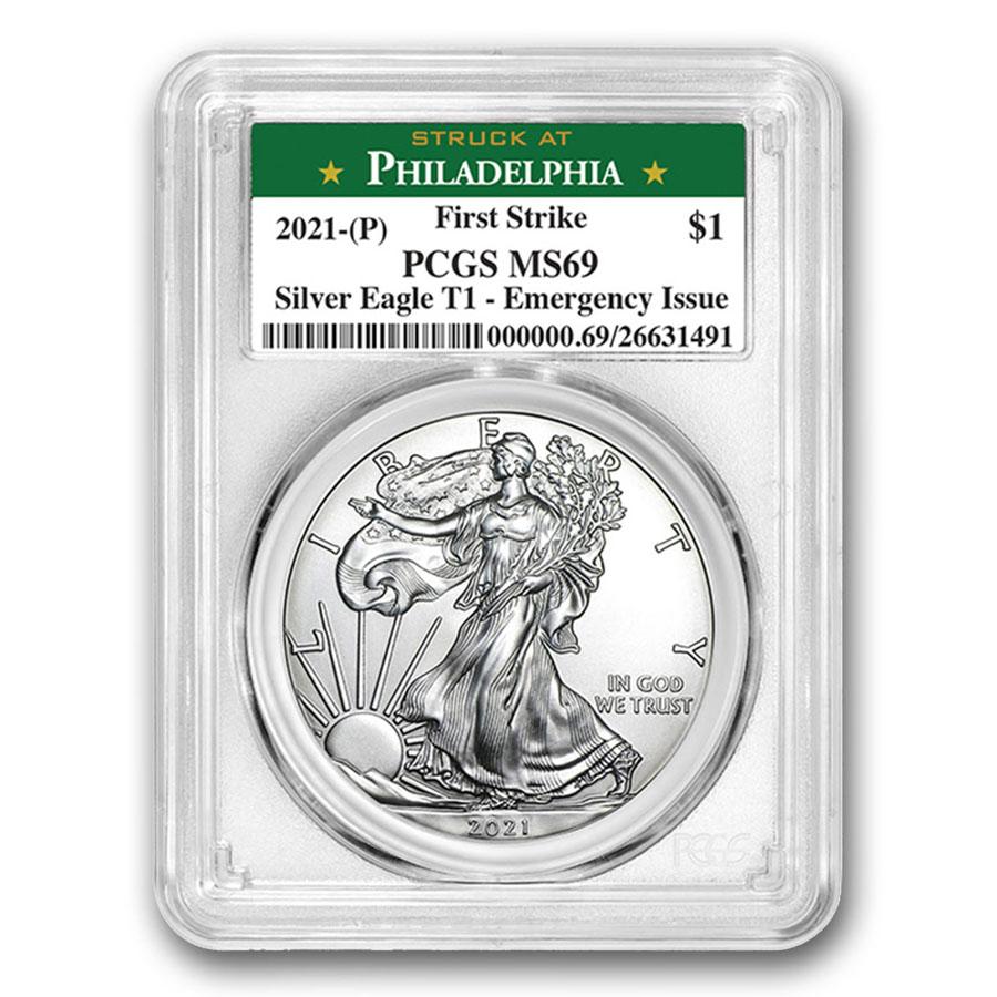 Buy 2021 (P) American Silver Eagle MS-69 PCGS (FS, Philadelphia)