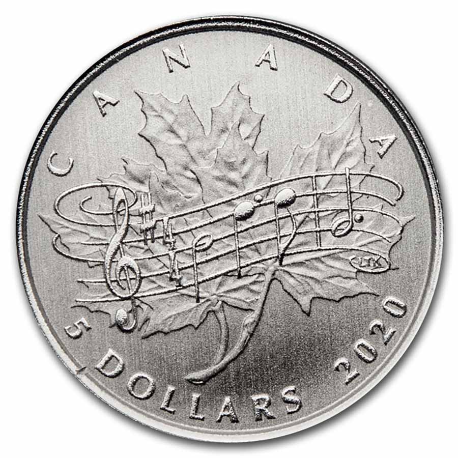 Buy 2020 Canada $5 Silver Moments to Hold: National Anthem Act - Click Image to Close