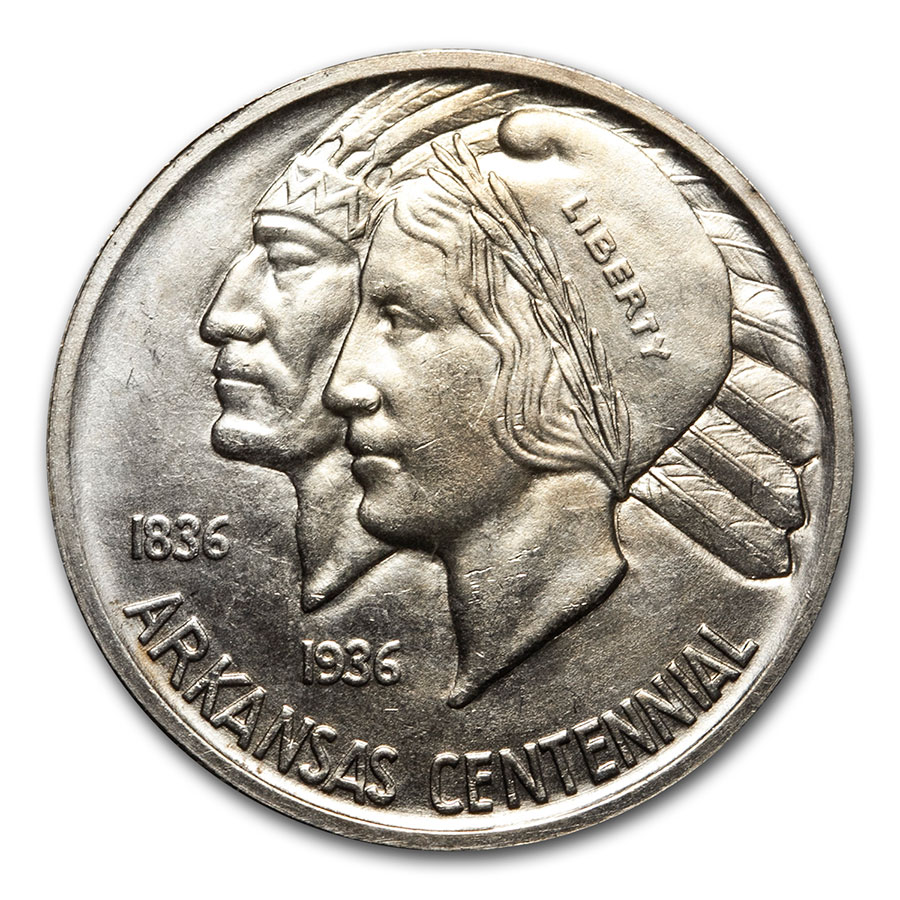 Buy 1938-S Arkansas Centennial Half Dollar Commem BU - Click Image to Close