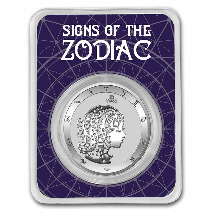 Buy 2021 Tokelau 1 oz Silver $5 Zodiac Series: Virgo BU (TEP)