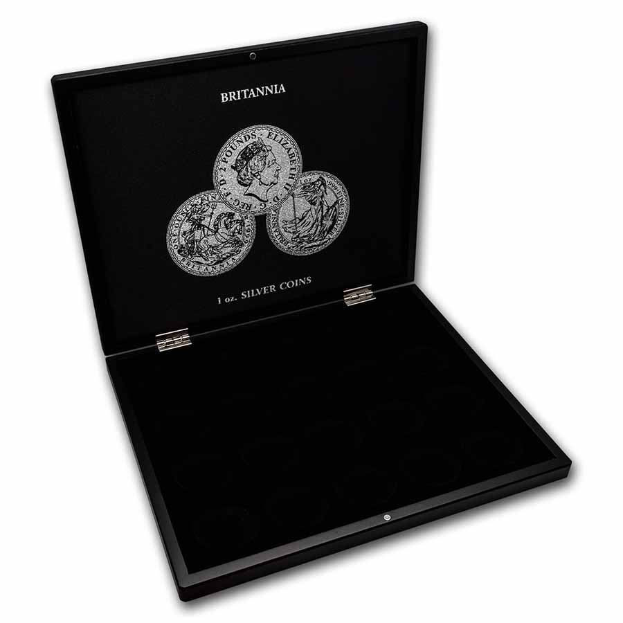 Buy 1 oz Silver Britannia 20-Piece Black Presentation Box - Click Image to Close