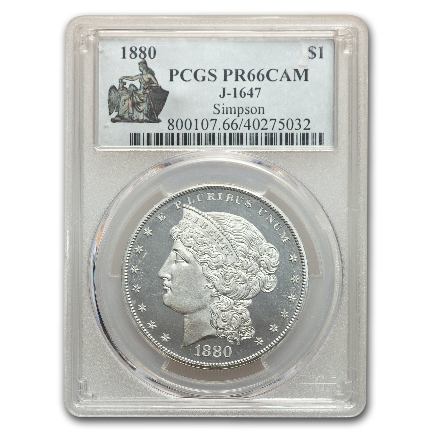 Buy 1880 $1 Pattern Dollar PR-66 Cameo PCGS (J-1628)