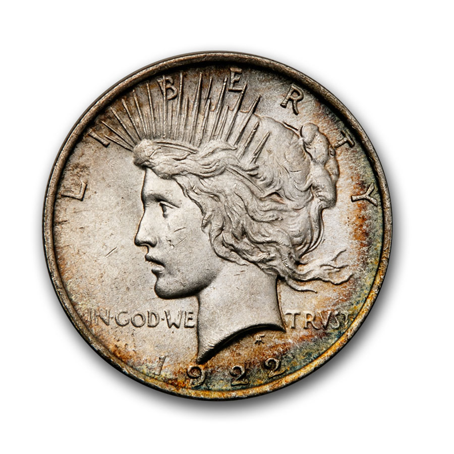 Buy 1922-1925 Peace Dollar BU (Originally Toned) - Click Image to Close