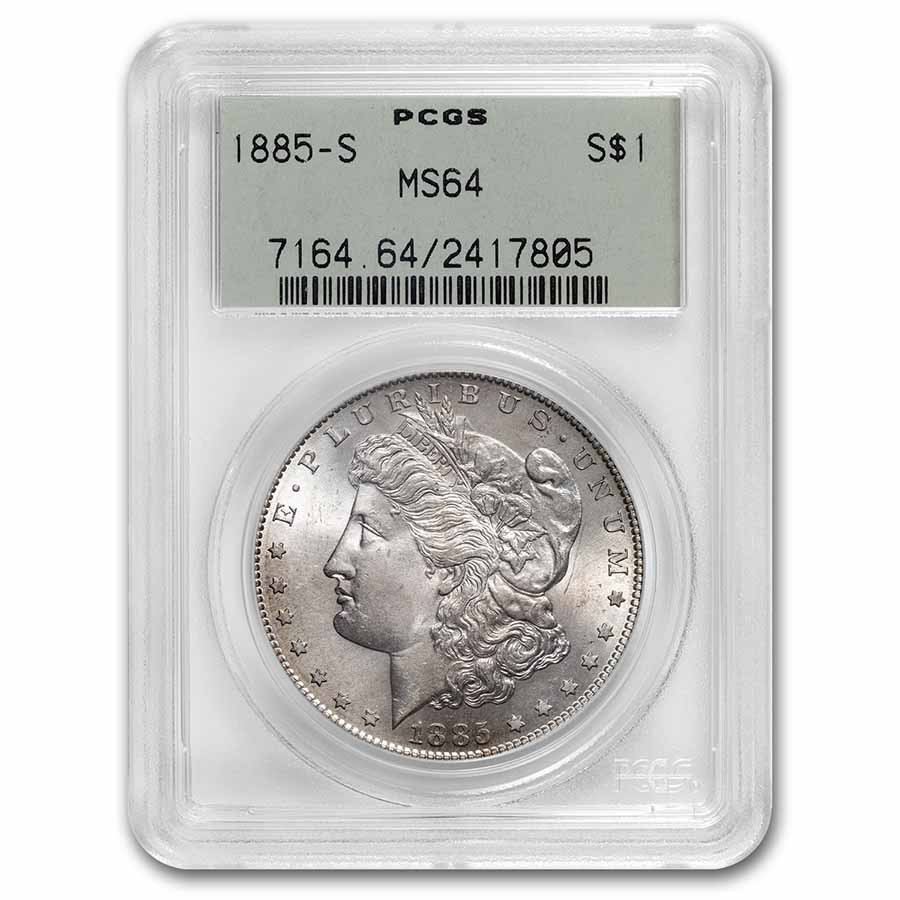 Buy 1885-S Morgan Dollar MS-64 PCGS