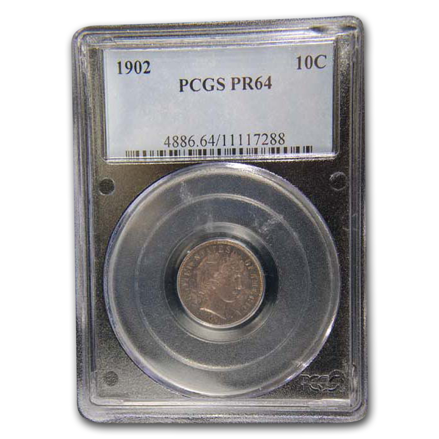 Buy 1902 Barber Dime PR-64 PCGS - Click Image to Close