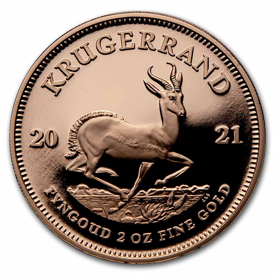 Buy 2021 South Africa 2 oz Proof Gold Krugerrand - Click Image to Close