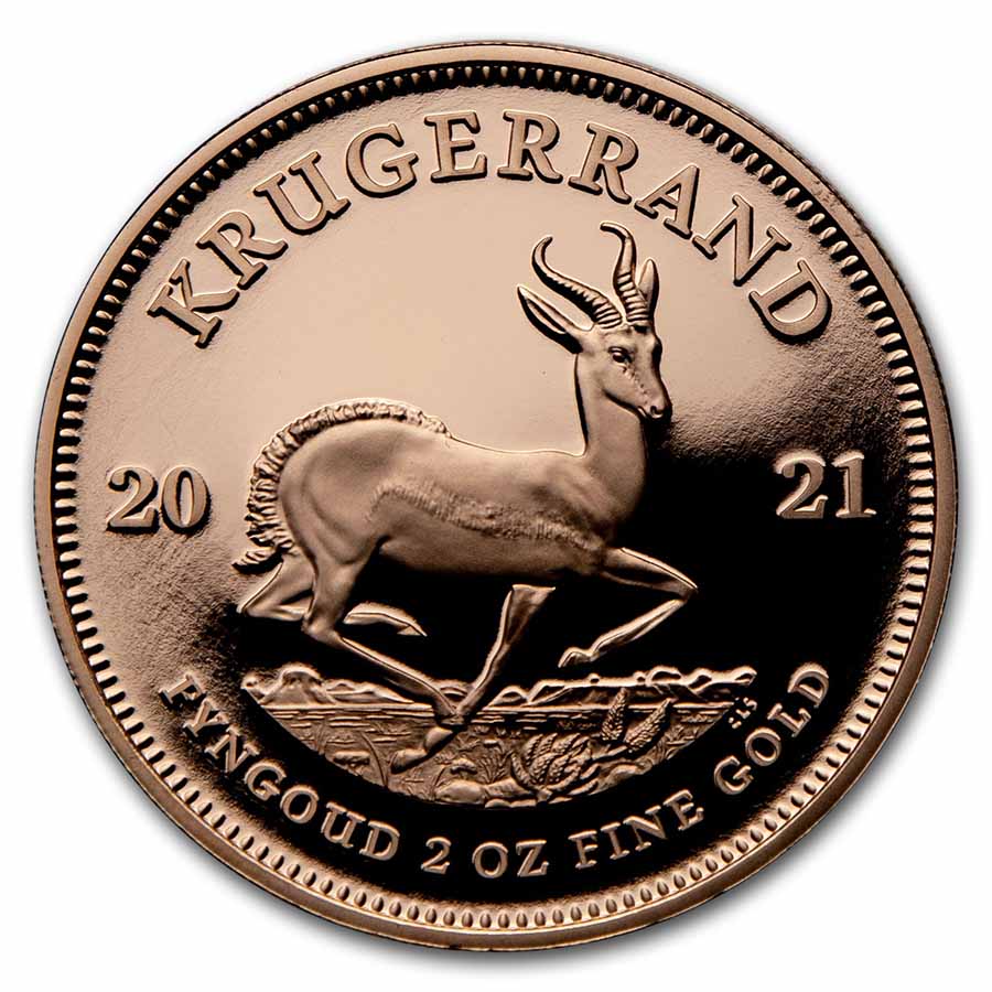 Buy 2021 South Africa 2 oz Proof Gold Krugerrand