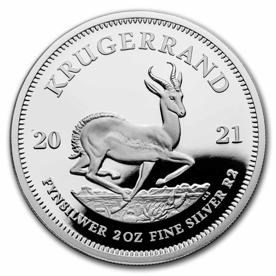 Buy 2021 South Africa 2 oz Silver Krugerrand Proof