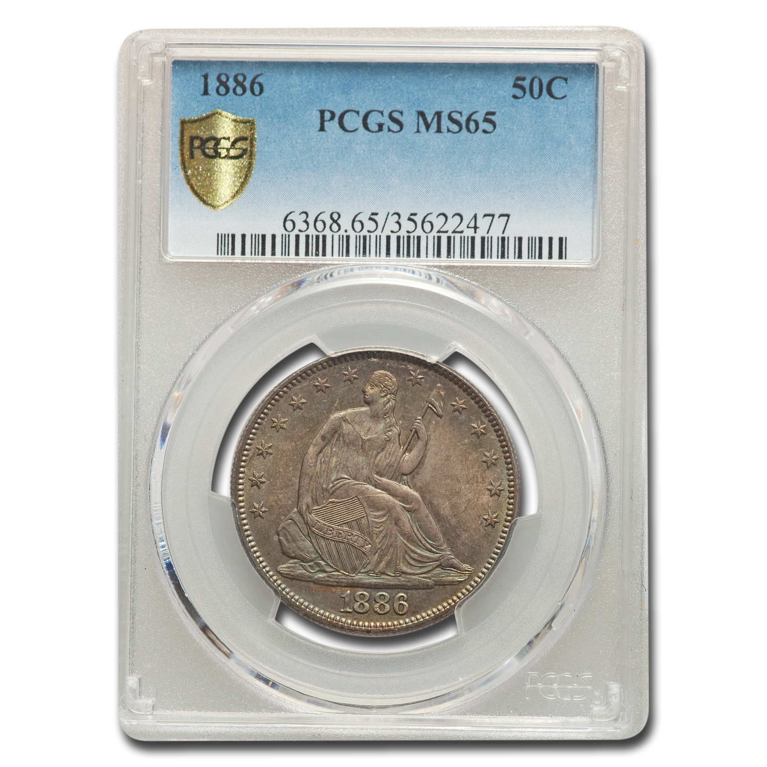 Buy 1886 Liberty Seated Half Dollar MS-65 PCGS