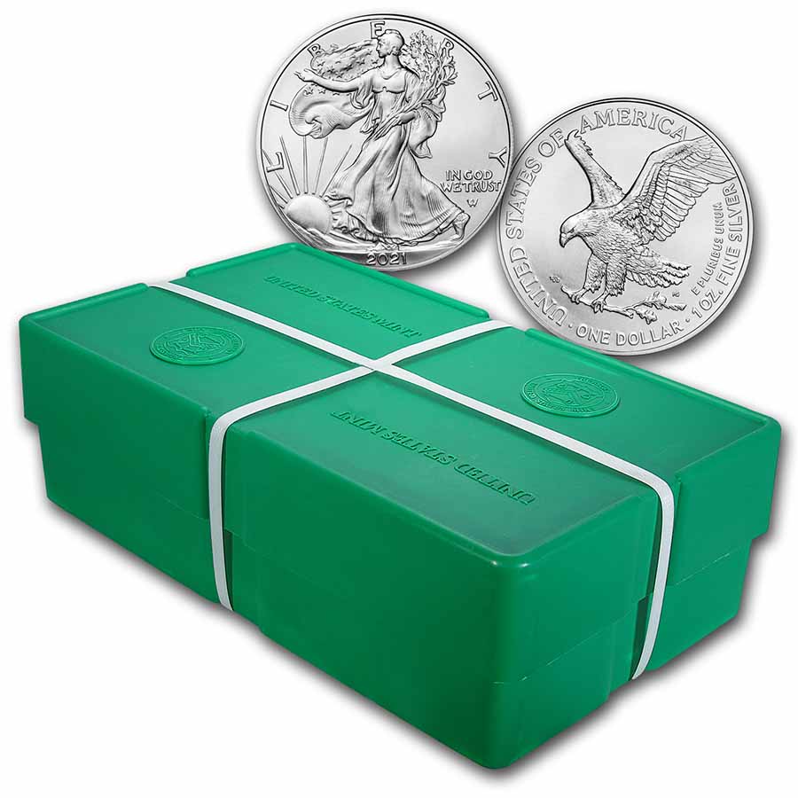 Buy 2021 500-Coin Silver Eagle Type 2 Monster Box (Sealed)