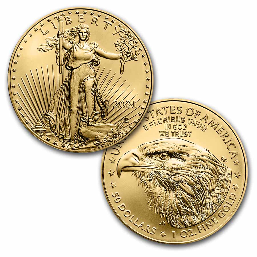 Buy 2021 1 oz American Gold Eagle BU (Type 2)