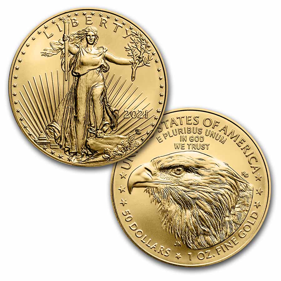 Buy 2021 1 oz American Gold Eagle BU (Type 2)