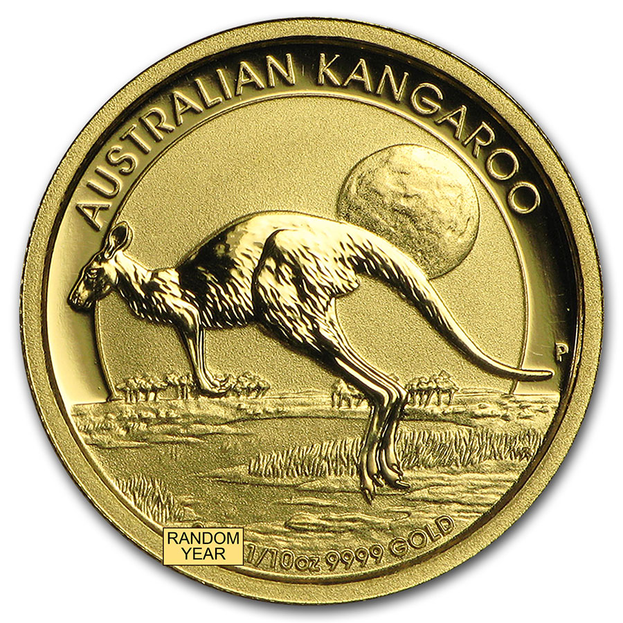 Buy Australia 1/10 oz Gold Kangaroo/Nugget BU (Random Year)