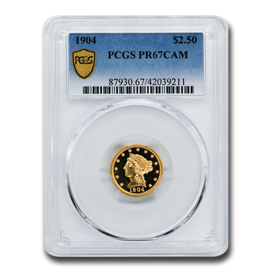Buy 1904 $2.50 Liberty Gold Quarter Eagle PR-67 Cameo PCGS