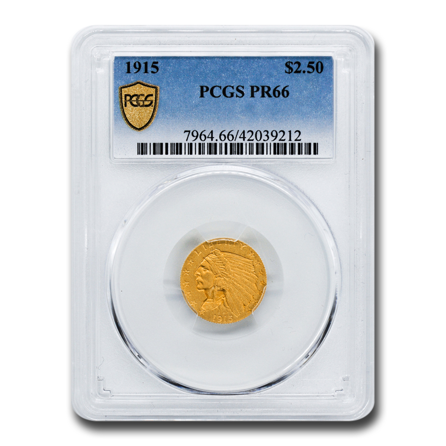 Buy 1915 $2.50 Indian Gold Quarter Eagle PR-66 PCGS
