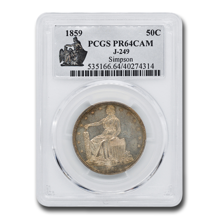 Buy 1859 Paquet Half Dollar Pattern PR-64 Cameo PCGS (J-249)