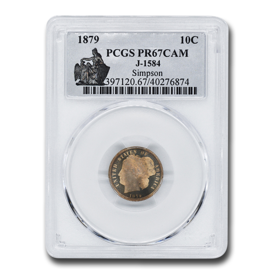 Buy 1879 Dime Pattern PR-67 Cameo PCGS (J-1584)