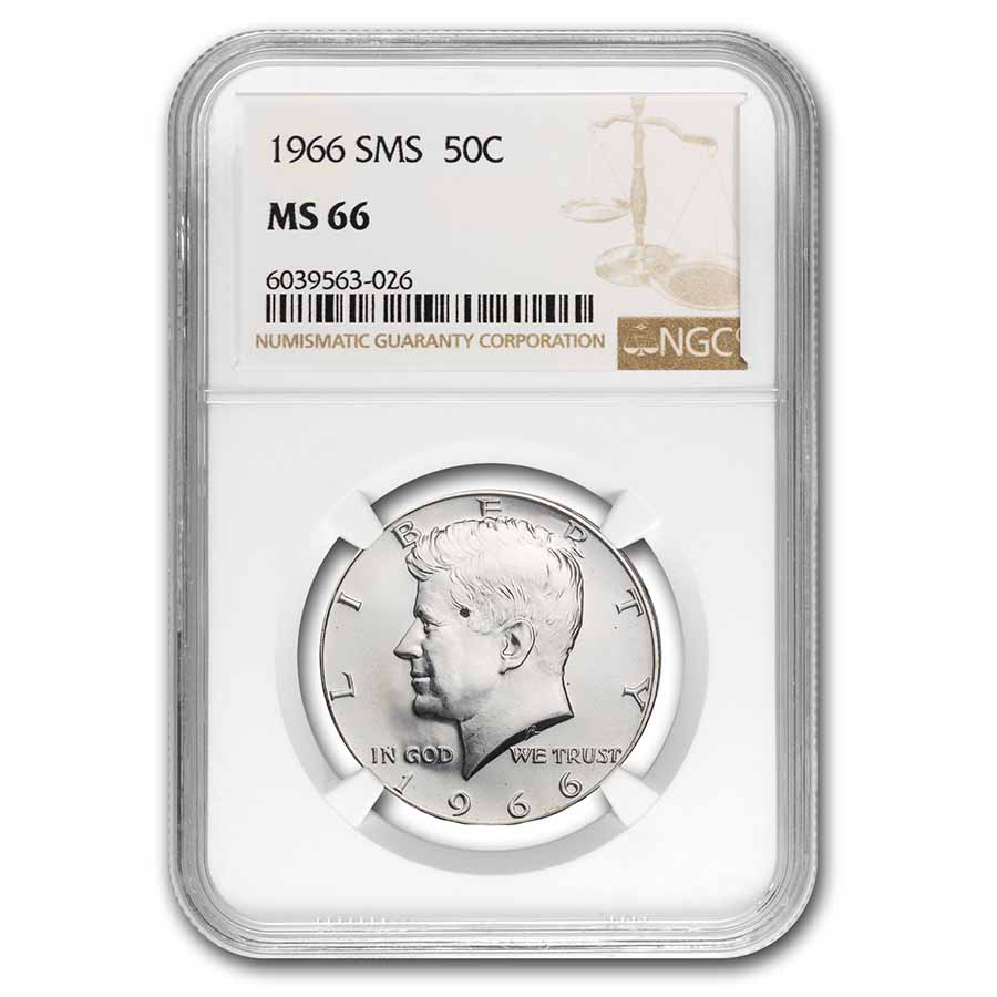 Buy 1966 Kennedy Half Dollar SMS MS-66 NGC