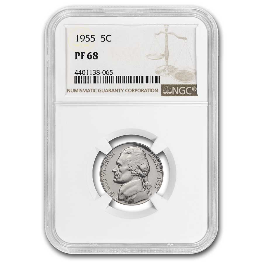 Buy 1955 Jefferson Nickel PF-68 NGC