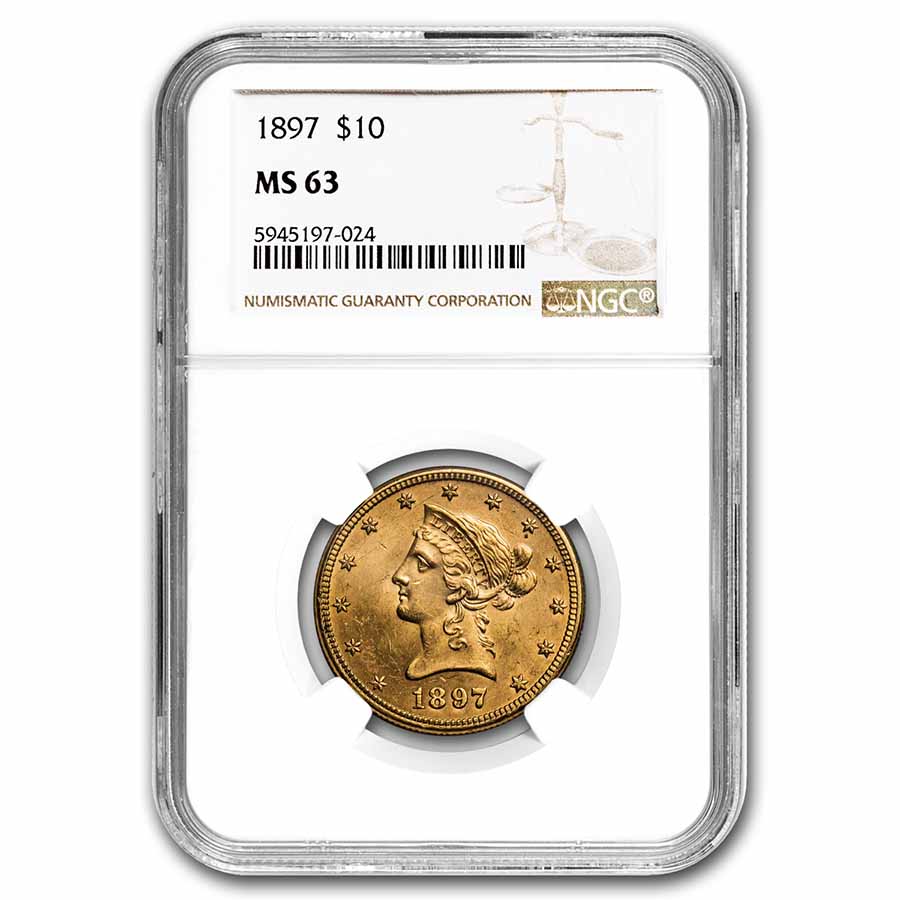 Buy 1897 $10 Liberty Gold Eagle MS-63 NGC