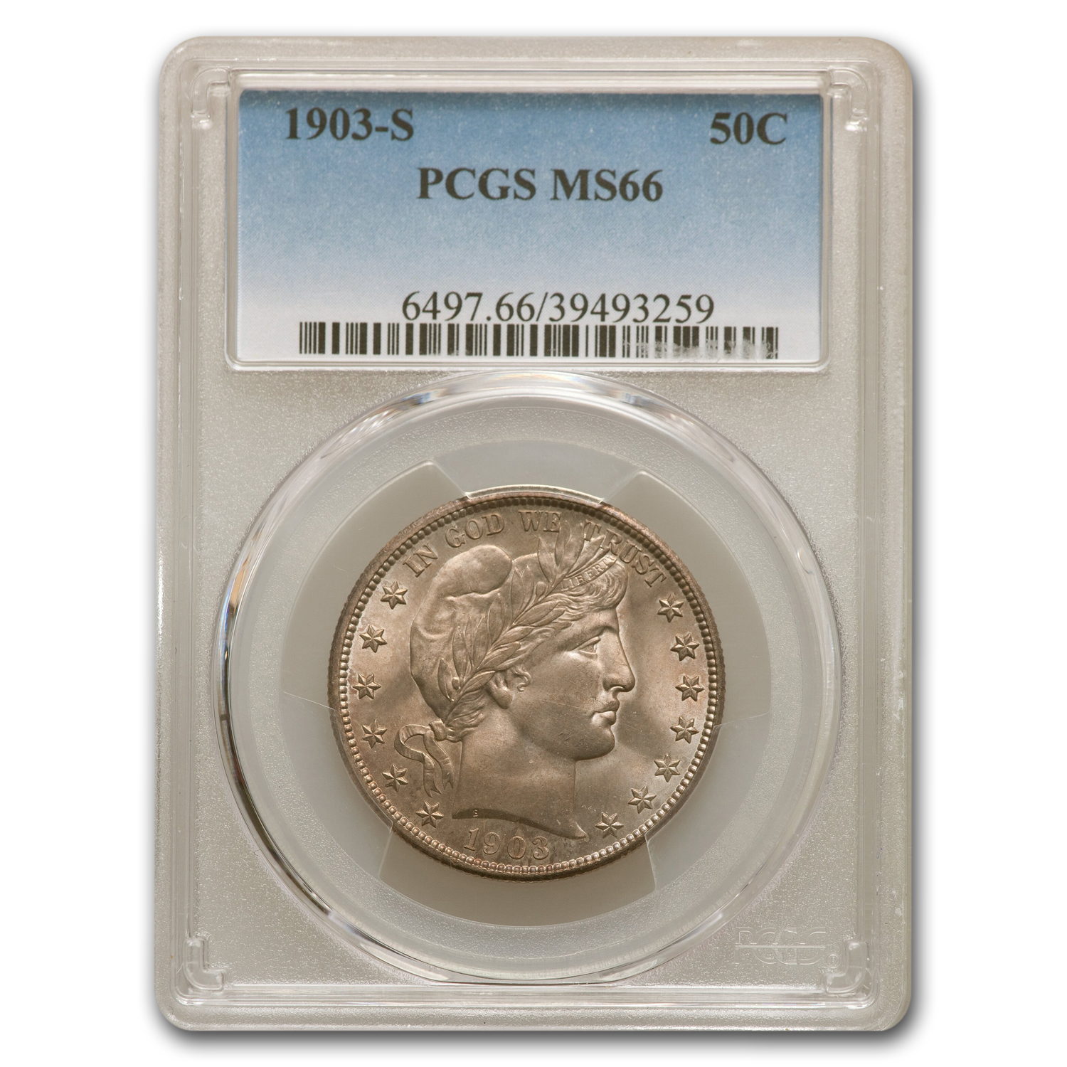 Buy 1903-S Barber Half Dollar MS-66 PCGS