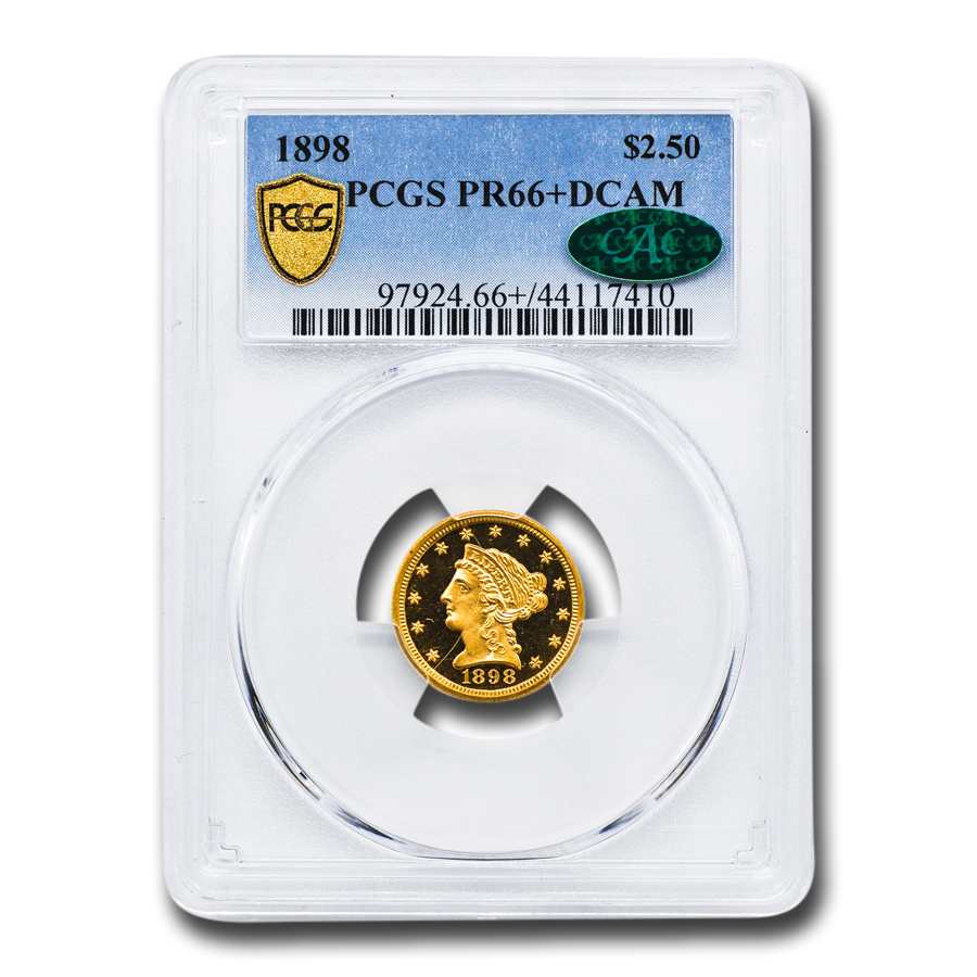 Buy 1898 $2.50 Liberty Gold Quarter Eagle PR-66+ DCAM PCGS CAC
