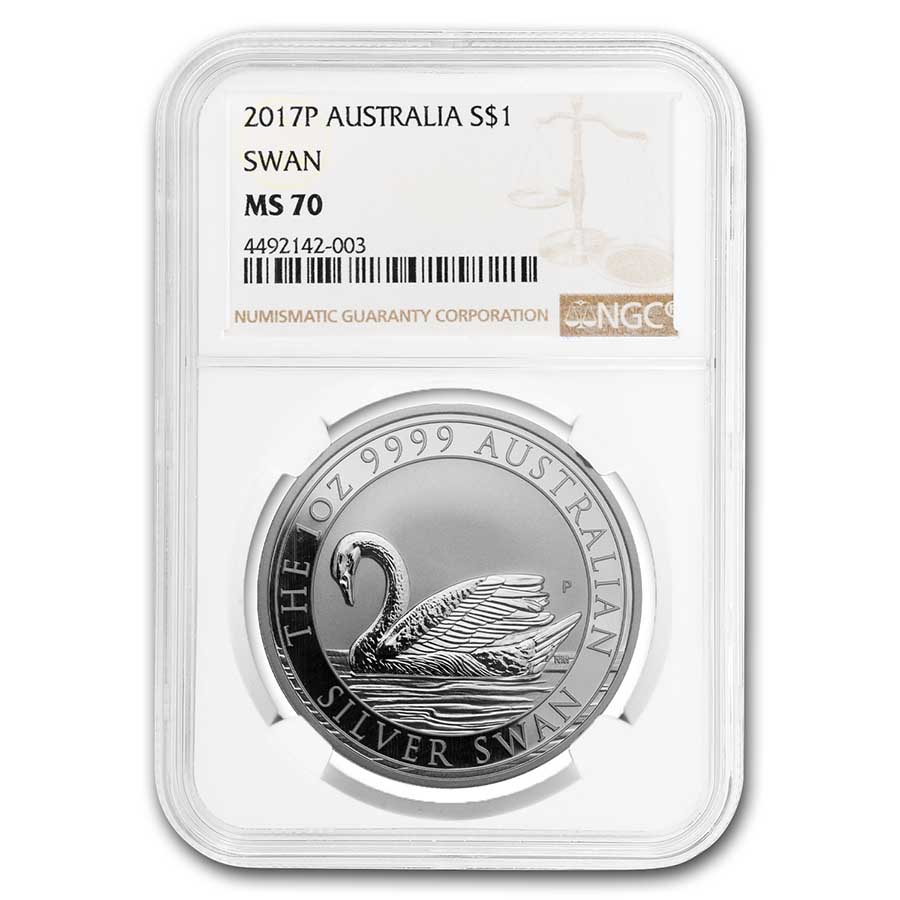 Buy 2017 Australia 1 oz Silver Swan MS-70 NGC - Click Image to Close