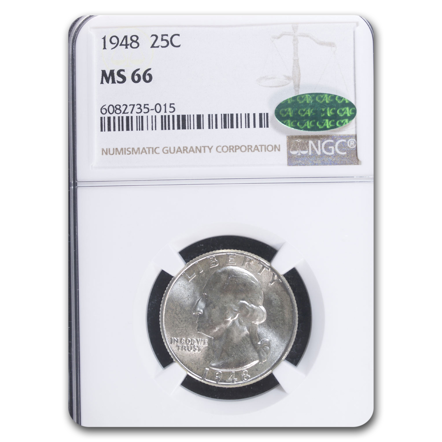 Buy 1948 Washington Quarter MS-66 NGC CAC